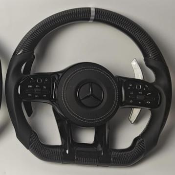 Mercedes carbon leer stuur custom beschikbaar voor biedingen