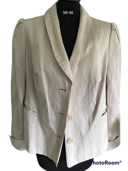 Prachtig Modieus vestje mt 46, Kleding | Dames, Jasjes, Kostuums en Pakken, Nieuw, Jasje, Maat 46/48 (XL) of groter, Beige, Ophalen of Verzenden