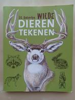 Wilde Dieren Tekenen - J.C. Amberlyn, Livres, Loisirs & Temps libre, Dessin et Peinture, Utilisé, J.C. Amberlyn, Enlèvement ou Envoi