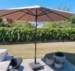 Parasol 3m rond (zonder voet) van bij Exterioo, Ophalen, Gebruikt