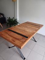 Eettafel van natuurlijk hout, Ophalen, Gebruikt, 50 tot 100 cm, 150 tot 200 cm