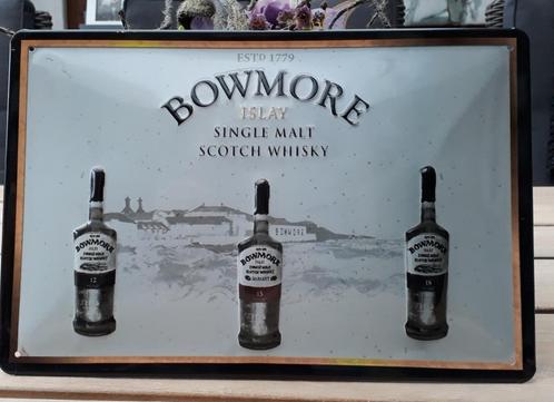 Reclamebord van Bowmore Scotch Whisky in reliëf-30 x 20cm, Collections, Marques & Objets publicitaires, Neuf, Panneau publicitaire
