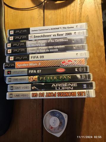 PSP UMD-bundel met games en films beschikbaar voor biedingen