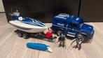 Playmobile politie met boot, Enlèvement ou Envoi, Utilisé