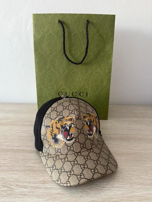 Gucci pet tijger, Kleding | Heren, Hoeden en Petten, Zo goed als nieuw, Pet, Ophalen of Verzenden