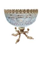 Centre de table de style baccarat monté sur bronze doré, Ophalen