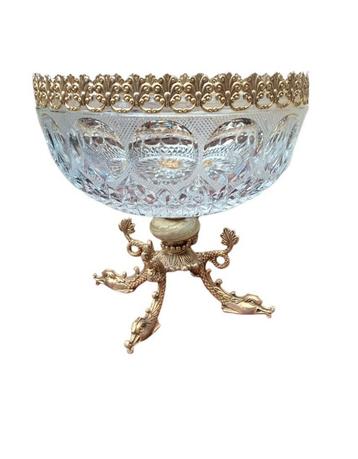 Centre de table de style baccarat monté sur bronze doré beschikbaar voor biedingen