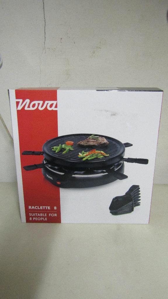 Nova raclette en grill Nieuw, Elektronische apparatuur, Gourmetstellen, Nieuw, 8 personen of meer, Ophalen