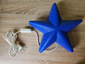 Ikea wandlamp donkerblauwe ster – vintage – kind, Enlèvement, Comme neuf, Lampe