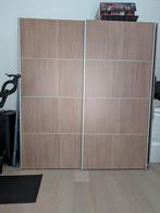 Kleerkast lichtbruin met houtnerf, Huis en Inrichting, Kasten | Kleerkasten, Ophalen, Gebruikt