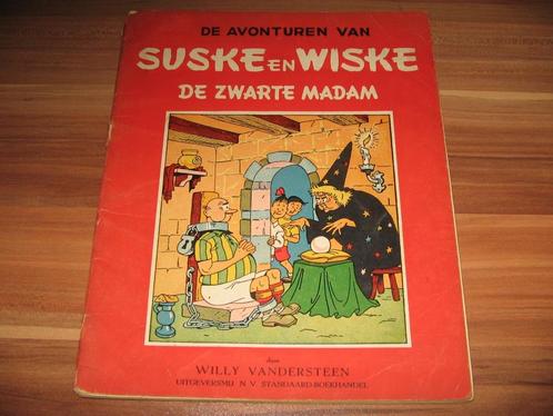 Suske en Wiske nr 6: De zwarte madam 1 DRUK, Boeken, Stripverhalen, Gelezen, Eén stripboek, Ophalen of Verzenden