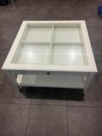 Ikea witte tafel met veiligheidsglas, Huis en Inrichting, Ophalen, Gebruikt