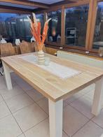 Table à manger en chêne clair, Maison & Meubles, Tables | Tables à manger, 150 à 200 cm, Cinq personnes ou plus, Comme neuf, 100 à 150 cm