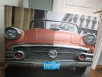 Groot formaat fotolijst met vintage Cubaanse auto, Ophalen, Gebruikt