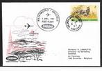 SABENA FDC 1e vlucht Kilimanjaro - Brussel, Luchtvaart, Ophalen of Verzenden, Gestempeld, 1e dag stempel