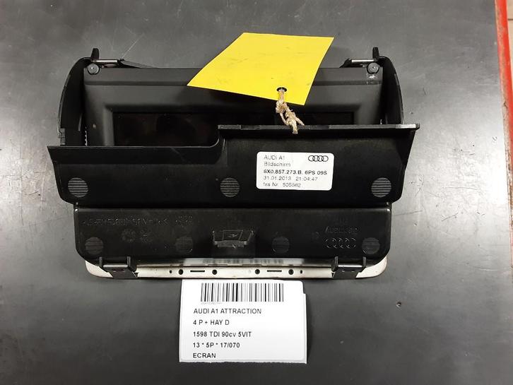 AFFICHEUR / ECRAN A1 Sportback (8XA / 8XF) (8X0857273B), Autos : Pièces & Accessoires, Autres pièces automobiles, Audi, Utilisé