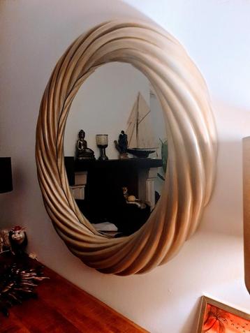 Prachtige grote ronde spiegel diameter 100 cm