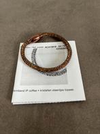 Armband Victoria Bruin, Handtassen en Accessoires, Armbanden, Ophalen, Zo goed als nieuw, Bruin, Goud