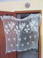 2 Rideaux confectionnés au crochet avec motif, Enlèvement ou Envoi, Comme neuf, Crème