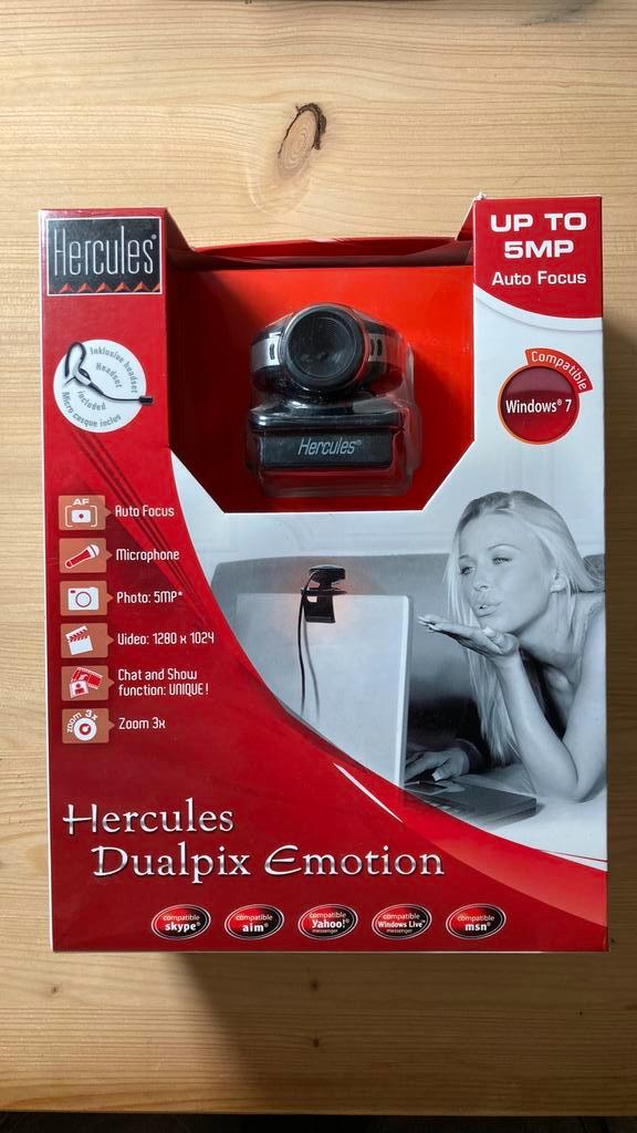 Hercules Dualpix Emotie, Computers en Software, Webcams, Nieuw, Bedraad, Windows, Microfoon, Ophalen of Verzenden