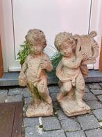 Tuinbeelden Engel steen/beton 2 stuks, Tuin en Terras, Ophalen, Zo goed als nieuw