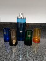 Vintage set cocktailshaker + glazen van Cristal Boussu, Ophalen of Verzenden, Zo goed als nieuw
