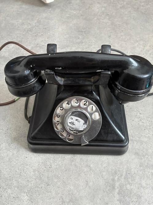 Telefoon met vintage wijzerplaat, Antiek en Kunst, Antiek | Woonaccessoires, Ophalen of Verzenden