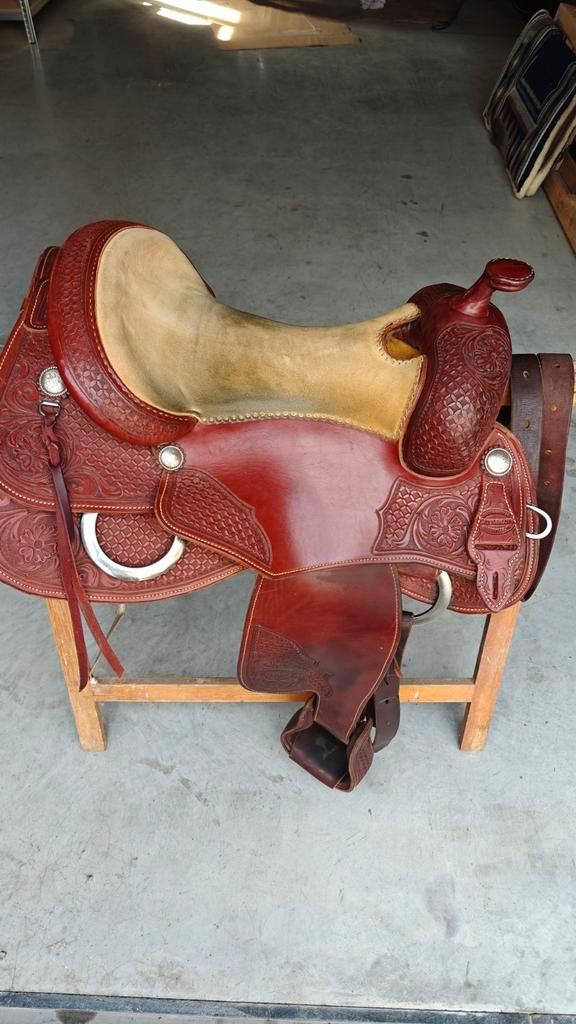 Cattleman's reining zadel met toebehoren - zeer goede staat, Dieren en Toebehoren, Paarden en Pony's | Zadels, Zo goed als nieuw