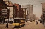 Lot de 4 cartes postales anciennes de tramways Américains, Comme neuf, Autres, Enlèvement ou Envoi