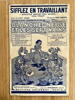 Partituur Sneeuwwitje=Blanche-Neige 'Sifflez en travaillant', Muziek en Instrumenten, Bladmuziek, Gebruikt, Filmmuziek en Soundtracks