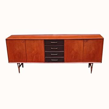 Sideboard Vintage Dressoir Van Pelt Belgium 1960'S Teck  beschikbaar voor biedingen