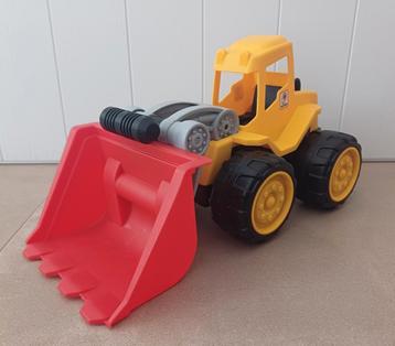 Speelgoed bulldozer en schepkraan beschikbaar voor biedingen