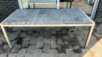 Tuintafel + 6 stoelen, Tuin en Terras, Tuintafels, Ophalen, Gebruikt, Rechthoekig, Aluminium