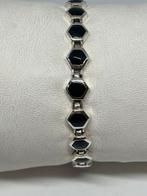 Zilveren armband met onyx ( zilver 925), Overige kleuren, Nieuw, Ophalen of Verzenden, Met edelsteen