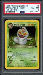 Dark Arbok Holo 1st Edition PSA 8 - 2/82 - Team Rocket 2000, Foil, Losse kaart, Zo goed als nieuw, Verzenden