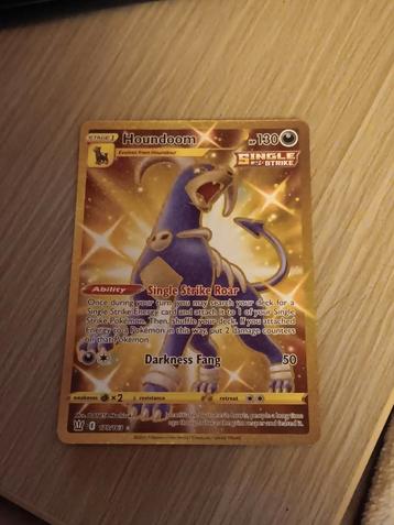 Carte Pokémon Houndoom édition dorée 197/163, Enlèvement ou Envoi, Neuf