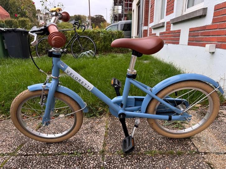Veloretti maxi 16 inch kinderfiets, Fietsen en Brommers, Fietsen | Kinderfietsjes, Zo goed als nieuw, 16 tot 20 inch, Zijwieltjes