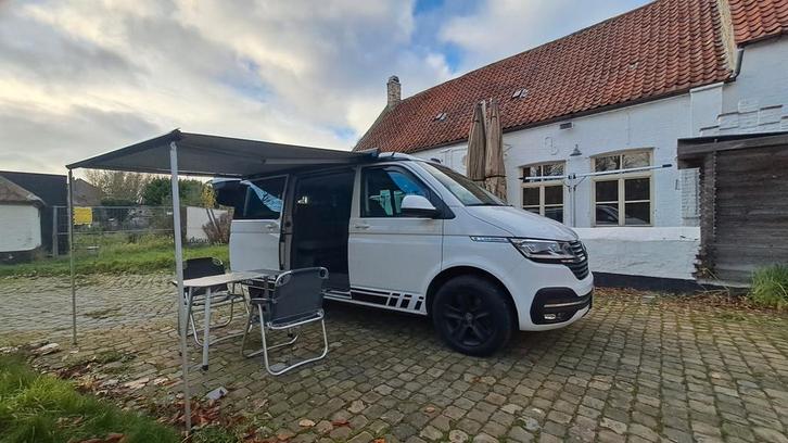 Vw California Ocean T6.1 4Motion DSG 150pk 08/2021, Caravans en Kamperen, Mobilhomes, Particulier, Volkswagen, Automaat, Luifel