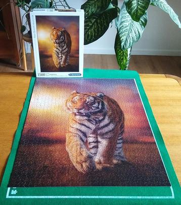 Puzzel Clementoni tijger, 1500 stukjes, volledig, nieuwstaat