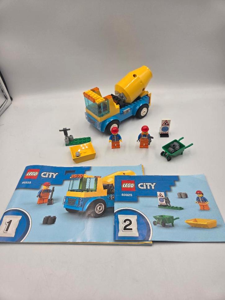 Lego City 60325 Cement Mixer Truck, Kinderen en Baby's, Speelgoed | Duplo en Lego, Zo goed als nieuw, Lego, Complete set, Ophalen of Verzenden