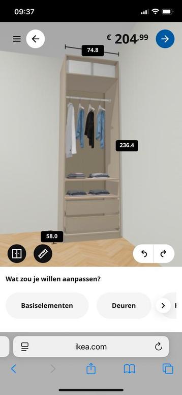 Pax kast 75cm, Enlèvement, Comme neuf