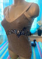 Trussardi jeans Top - Taille S/M, Comme neuf, Taille 36 (S), Bleu, Sans manches