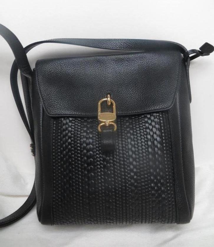 zwarte handtas Delvaux, Handtassen en Accessoires, Tassen | Damestassen, Zo goed als nieuw, Handtas, Zwart, Ophalen of Verzenden