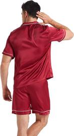Korte satijnen pyjama voor heren | GRATIS LEVERING, YUSHOW, -, Verzenden, -