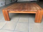 Salontafel (1 x 1 meter) in volhout (teak), Huis en Inrichting, Tafels | Salontafels, Ophalen, 50 tot 100 cm, 50 tot 100 cm, Zo goed als nieuw