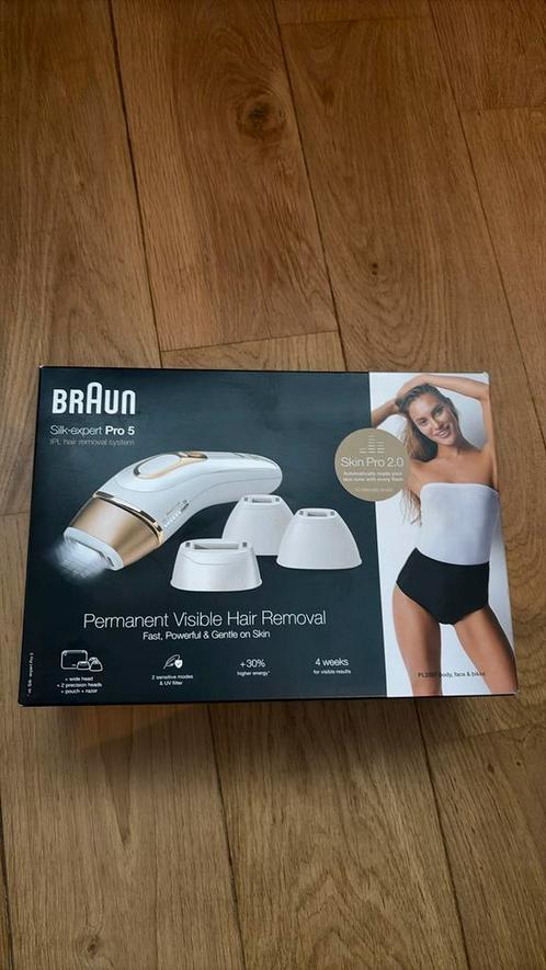 Braun Silk-expert Pro 5, Elektronische apparatuur, Persoonlijke Verzorgingsapparatuur, Zo goed als nieuw, Scheren en Epileren