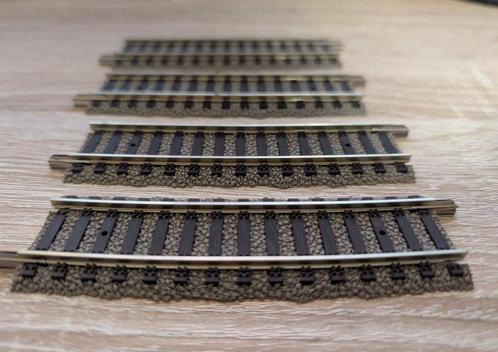 4 x Fleischmann 6139 H0 Gebogen Profi-Rails, Hobby en Vrije tijd, Modeltreinen | H0, Rails, Fleischmann, Ophalen of Verzenden