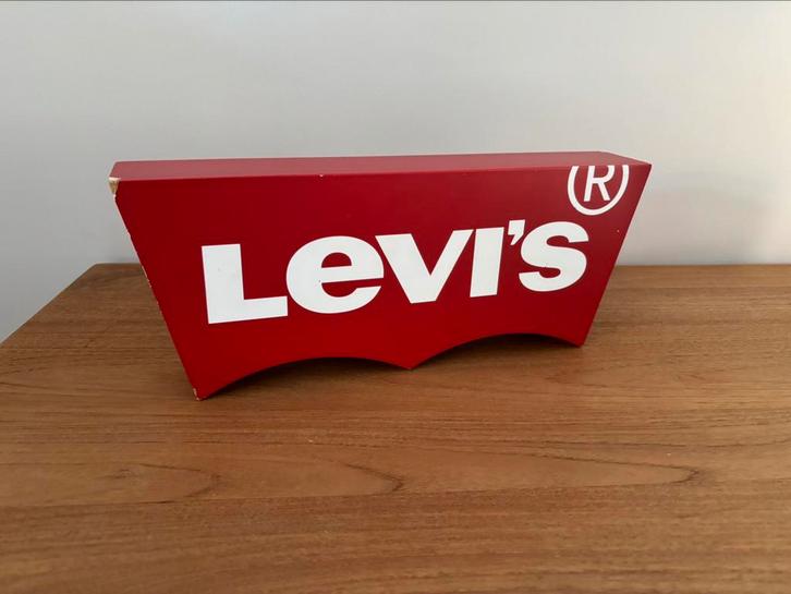 Levi’s reclamebord, Huis en Inrichting, Woonaccessoires | Tekstborden en Spreuken, Gebruikt, Ophalen of Verzenden