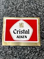 Etiket Cristal Alken 25CL goude leeuw, Verzamelen, Biermerken, Ophalen of Verzenden, Leeuw