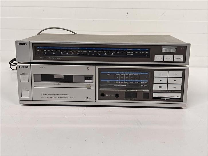 A6869 Philips FC152 & FT141, Audio, Tv en Foto, Cassettedecks, Philips, Ophalen of Verzenden